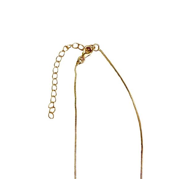 Letter S Initial Bubble Necklace Gold Pendant Monogram Alphabet Charm Crystals - Picture 3 of 6